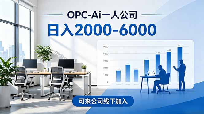 2026创业新风口—OPC一人公司模式震撼首发!日收益2000-6000+,项目绿色长久,安全稳健,合…-亮剑学堂